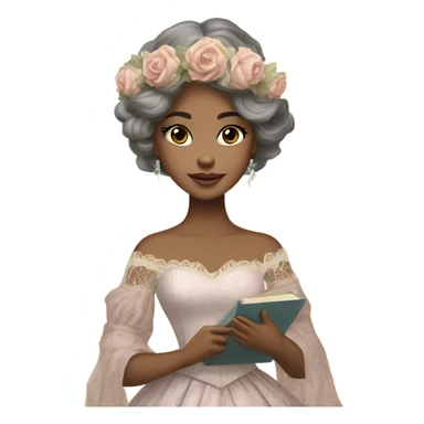 Shabby chic princess sticker