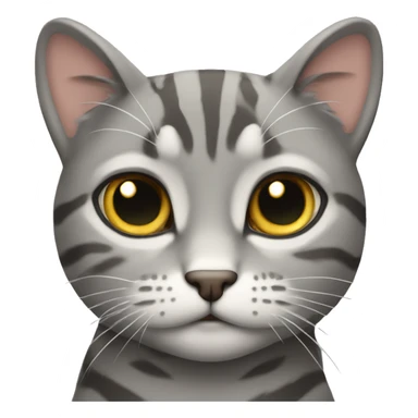 Skeptical gray tabby  sticker