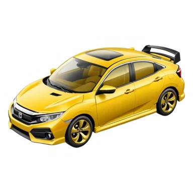 honda civic yellow sticker