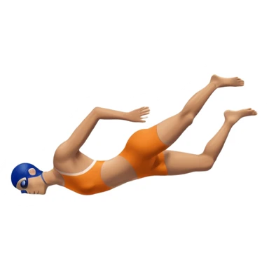 swimmer diving into a swimming pool, side profile view, smooth gradients, clean lines, realistic proportions. sticker