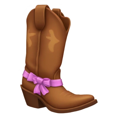 Cowboy boots with bows on them sticker