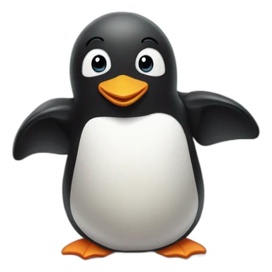 Pinguin in love sticker