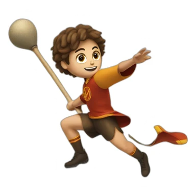 quidditch-player-throwing-a-quaffle sticker