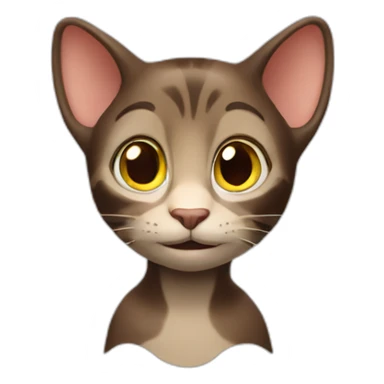 curious george as a cat sticker