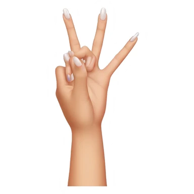 Woman's hand with nail polish making OK sign sticker