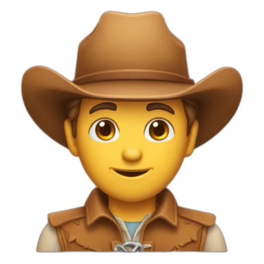 love heart cowboy sticker