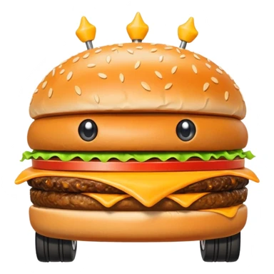 Voiture burger sticker