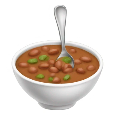 a spoonful of pinto bean soup sticker