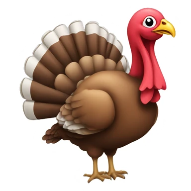a turkey  wih both animal one and a country sticker