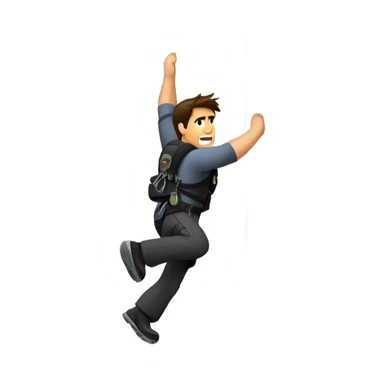 Tom cruise rock climbing in mission impossible 2 sticker