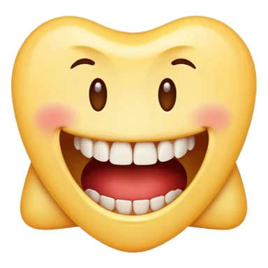 just a copy emoji like this 😁 with his 1 tooth broken. Broken tooth smile sticker
