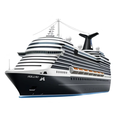 holland america cruise ship in rotterdam sticker