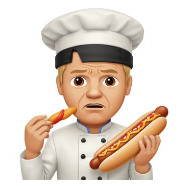 gordon ramsay eat a hotdog, ảngy sticker