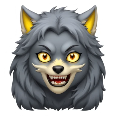 girl werewolf sticker