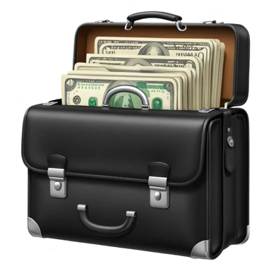 brief case wifi money sticker