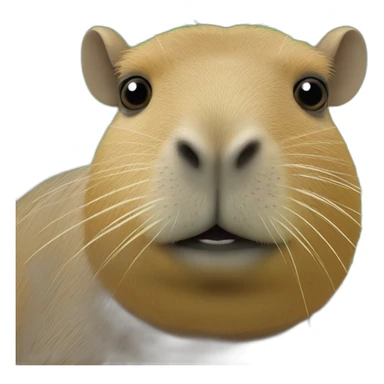 Tortue sur un capybara sticker