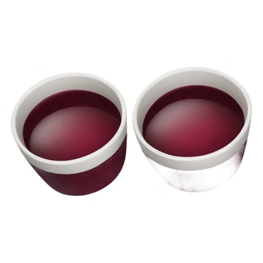 Two cups of burgundy wine sticker