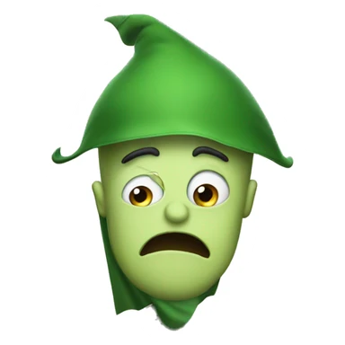 Booger with a cape sticker