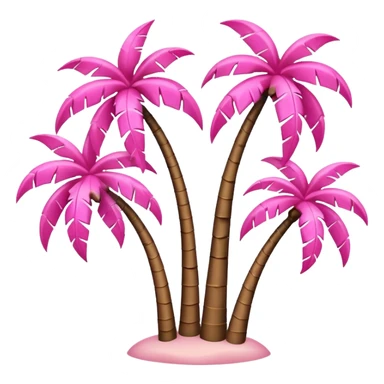 palmeras rosa sticker