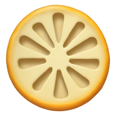 Cheddar cheese wheel sticker