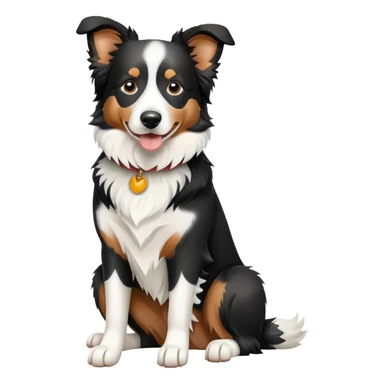 Merle Border Collie Sitting sticker