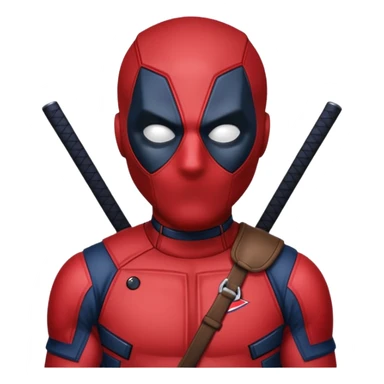 Deadpool with the New England Patriots sticker