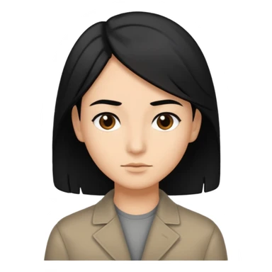 50 yr old mostly black hair with some grey, side swept part,  sticker