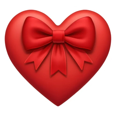 heart with a velvet bow sticker