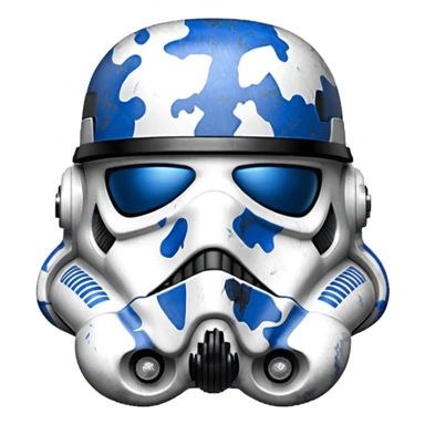 Stormtrooper Helmet in blue camo sticker