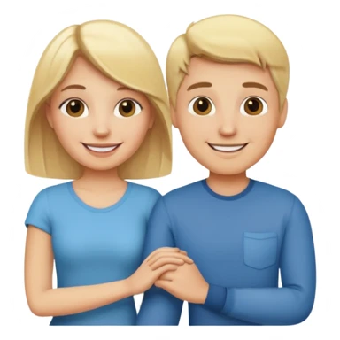 phone wallpaper with blonde couple as wallpaper sticker