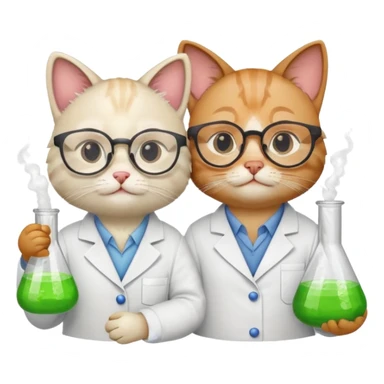 Chemist cats sticker