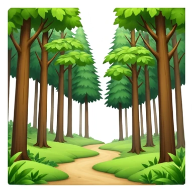 clearing" an open space in a forest, light, spacious, minimal. sticker