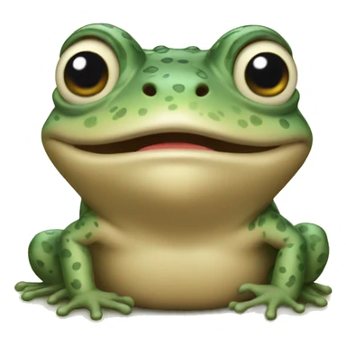 Happy toad sticker