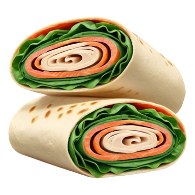 Turkey cream cheese spinach wrap sticker