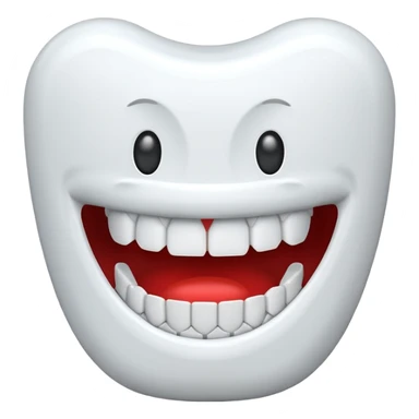 Wind-up chattering teeth sticker