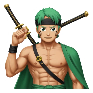one piece zoro in land of wano sticker