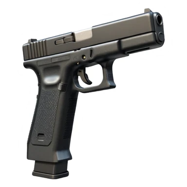 Glock 17 with an extended magazine (big magazine) sticker