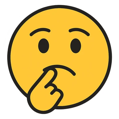 emoji biting index finger sticker