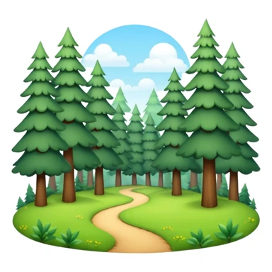 clearing" an open space in a forest, light, spacious, minimal. sticker