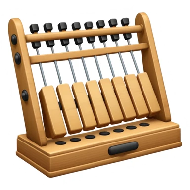 wooden glockenspiel instrument sticker