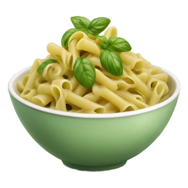 Pesto pasta in a bowl  sticker