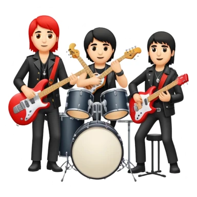 Russian rock band Mashina Vremeni with musicians playing instruments sticker