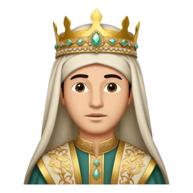 king in arab clothes   sticker