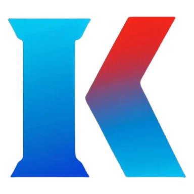 alpha symbol with blue red gradient sticker