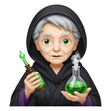 Witch granny doctor  sticker