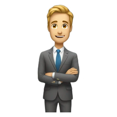 Real estate agent analyzing apartments sticker