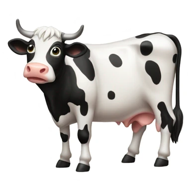 Vache avec sur la planete  sticker