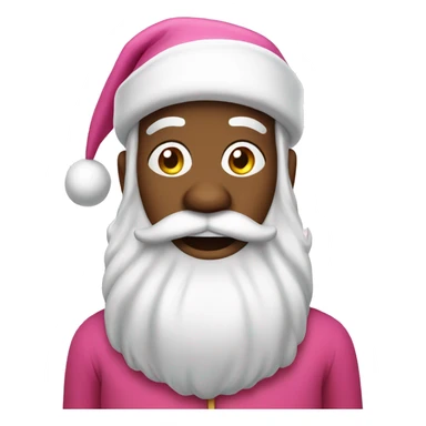 Pink Santa Claus sticker