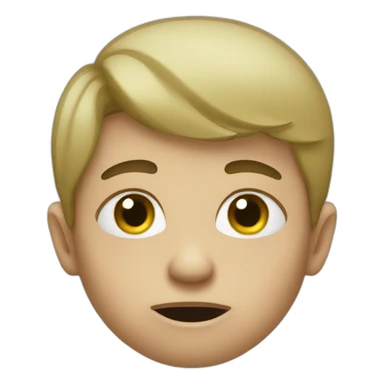 Boy with booger sticker