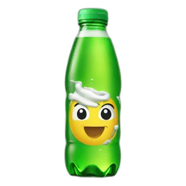 Sprite drink bottle sticker